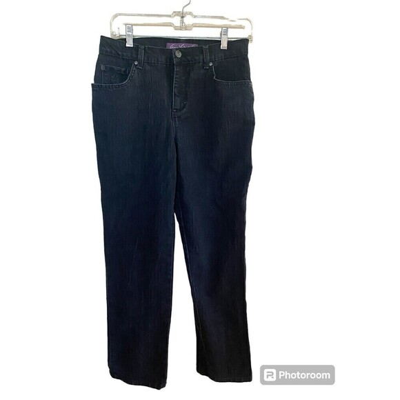 Gloria Vanderbilt Black Jeans Sz.8 Bootcut - Picture 1 of 4